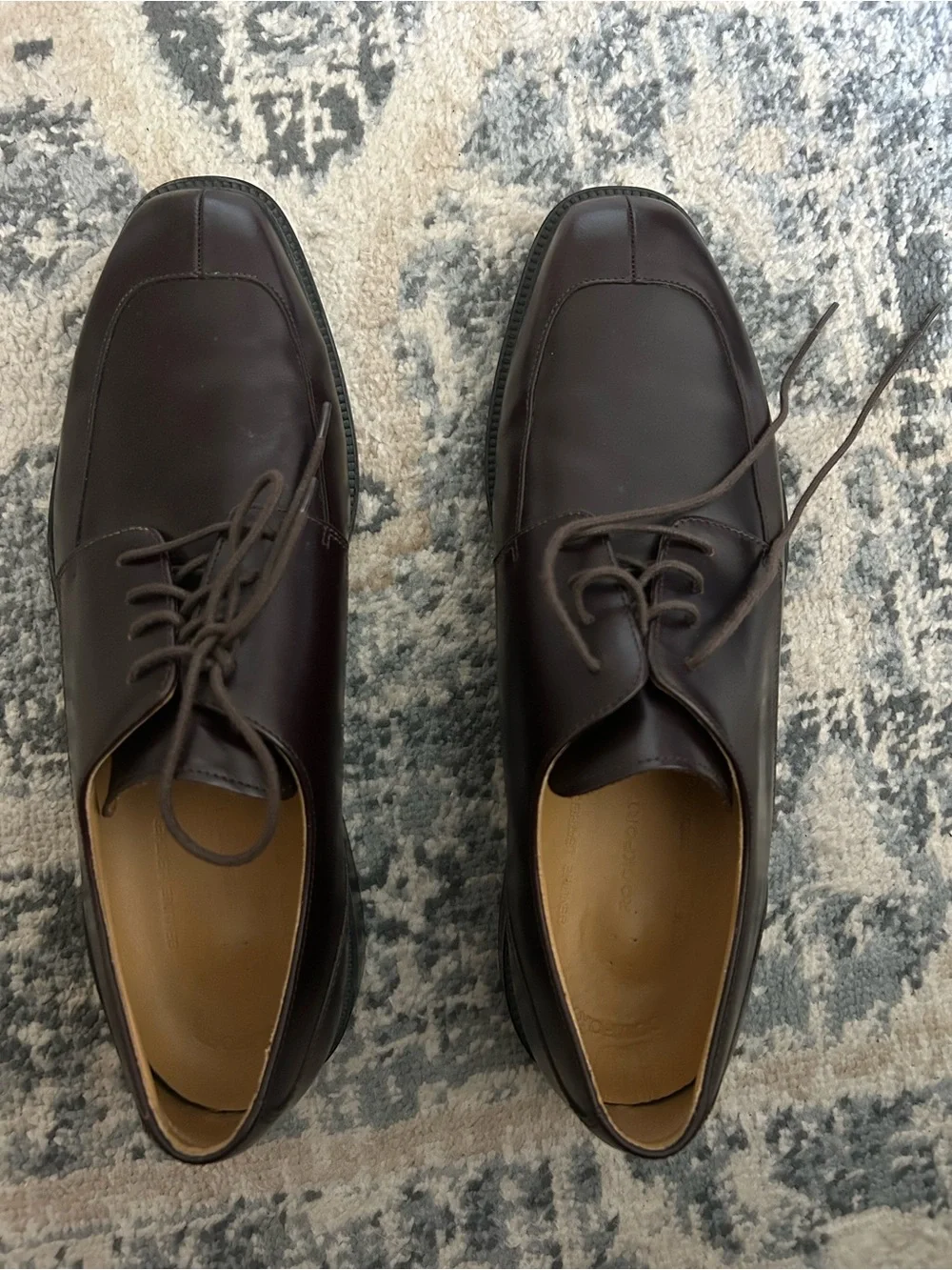 Rockport Men's Leather Derby Shoes in Dark Brown/ Cherry